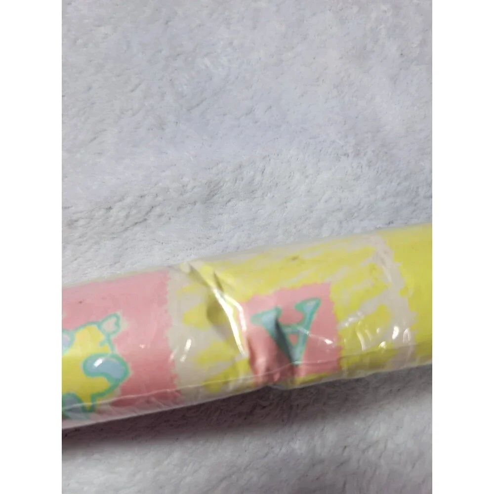 Vintage CPS Corporation NOS Baby Shower Gift Wrapping Paper 12.5 Sq Ft 30